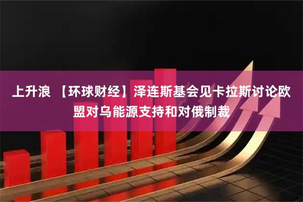 上升浪 【环球财经】泽连斯基会见卡拉斯讨论欧盟对乌能源支持和对俄制裁