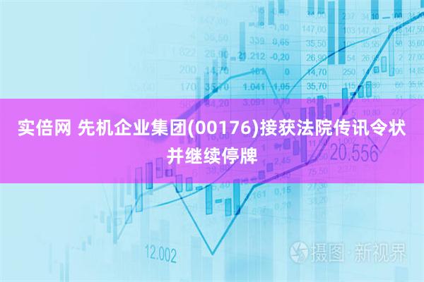 实倍网 先机企业集团(00176)接获法院传讯令状并继续停牌